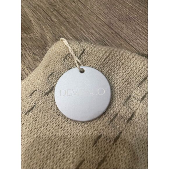 Demdaco Poncho One Size Cream and Gray New - Picture 2 of 5